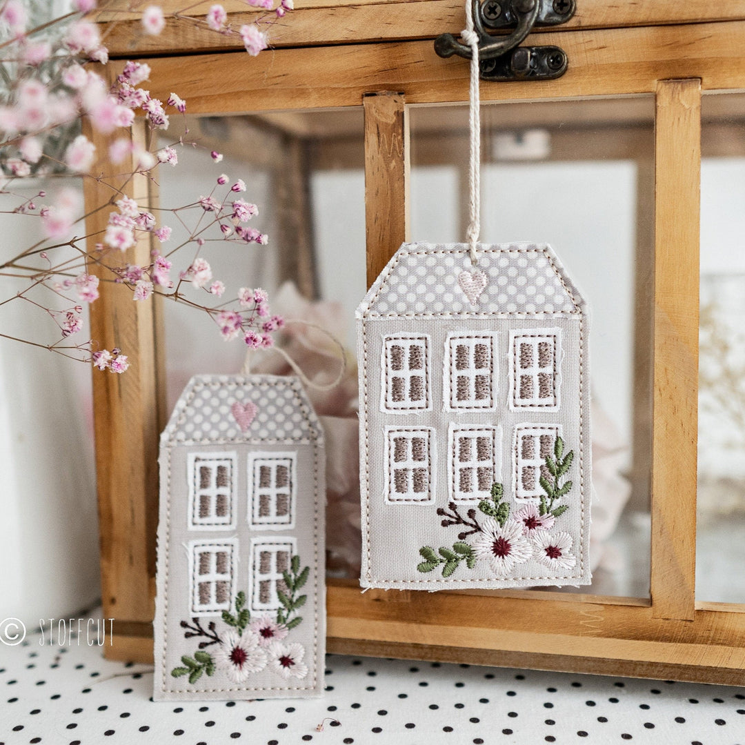 Stickdatei Sommerhaus Anhänger