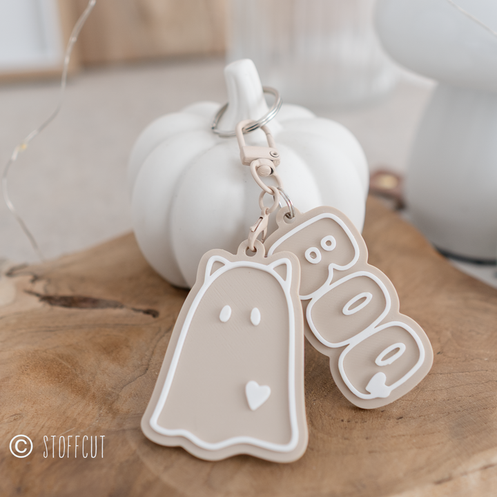 STL und 3MF Druckdatei 3D, Ghost, Boo, Gespenst Anhänger, inkl. Mini-Gewerbelizenz