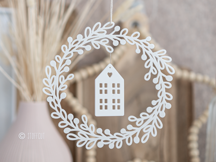 STL und 3MF Druckdatei 3D, Kränze, Fensterkranz, Türkranz, Haus, inkl. Mini-Gewerbelizenz