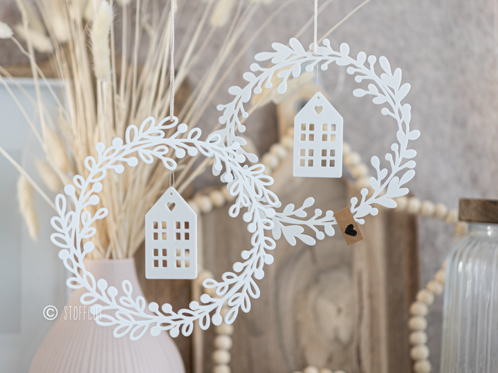 STL und 3MF Druckdatei 3D, Kränze, Fensterkranz, Türkranz, Haus, inkl. Mini-Gewerbelizenz