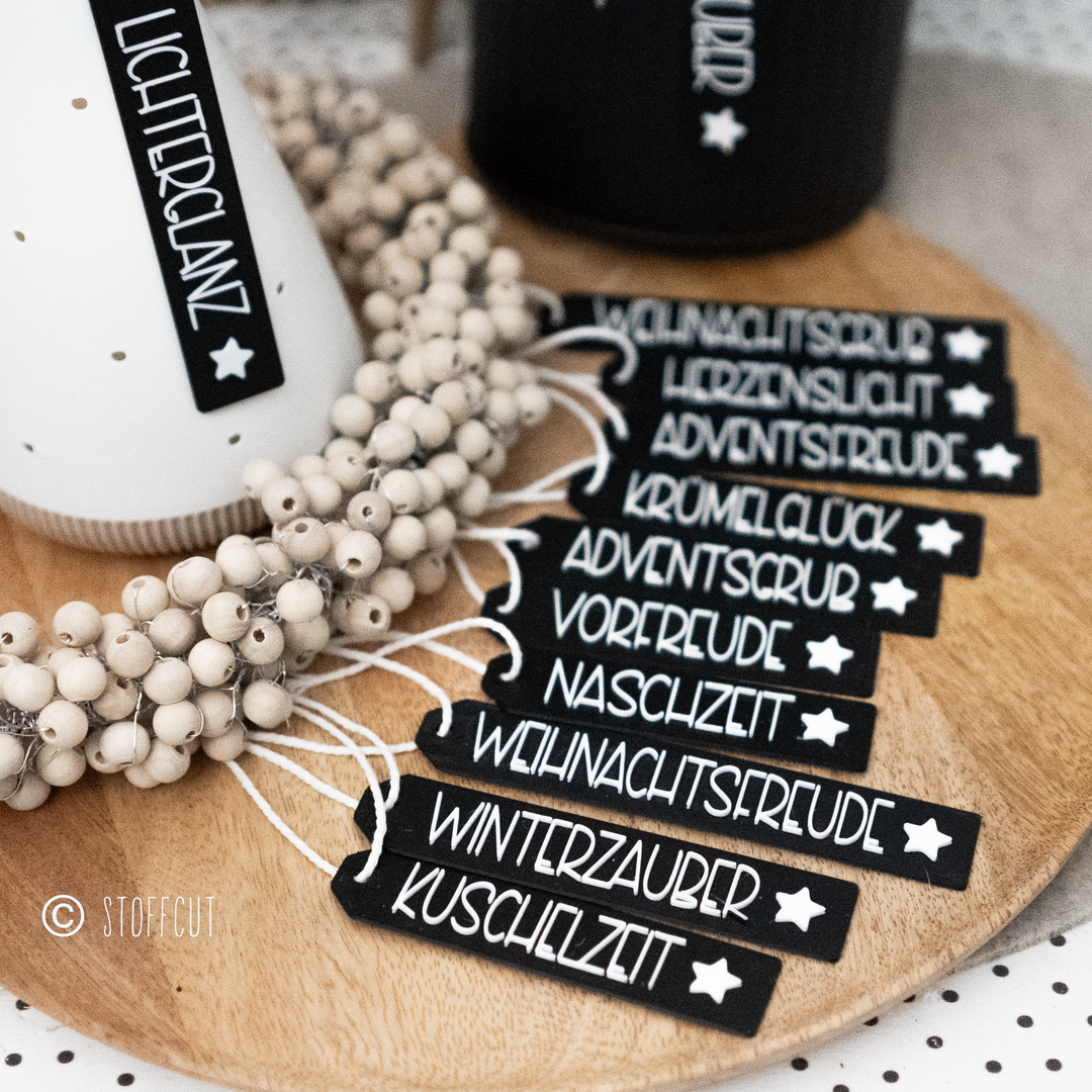 STL und 3MF Druckdatei 3D, XMAS, Advents Anhänger, inkl. Mini-Gewerbelizenz