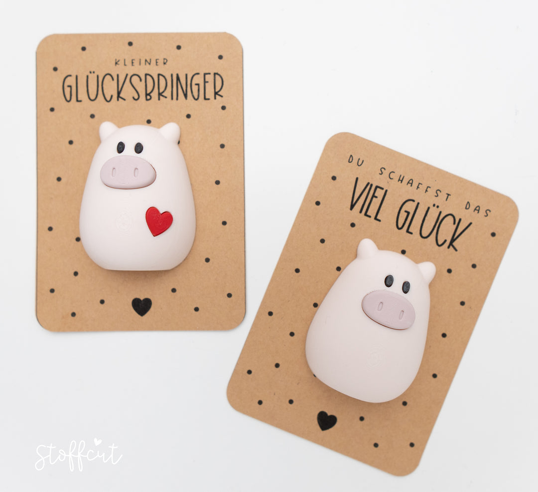 3D-Druckdatei Glücksschweinchen Magnet | STL &amp; 3MF