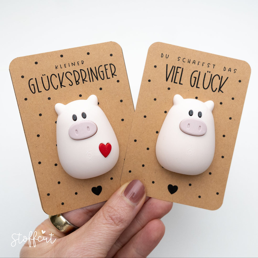 3D-Druckdatei Glücksschweinchen Magnet | STL &amp; 3MF