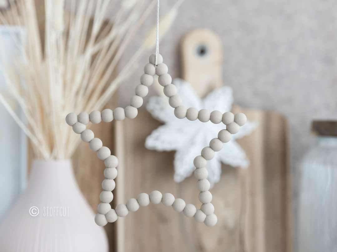 STL und 3MF Druckdatei 3D, Herz, Stern, Fensterkranz, Türkranz, inkl. Mini-Gewerbelizenz