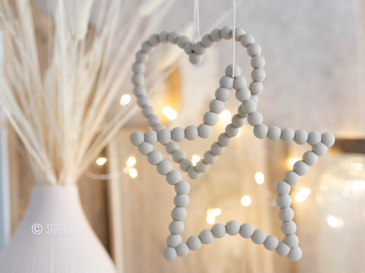STL und 3MF Druckdatei 3D, Herz, Stern, Fensterkranz, Türkranz, inkl. Mini-Gewerbelizenz