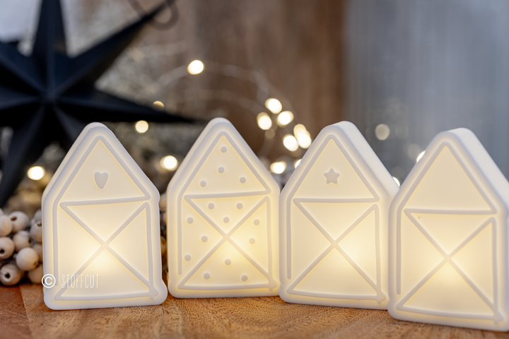 STL und 3MF Druckdatei 3D, Lichtbox, XMAS, Nikolaus-Lichthäuschen,  inkl. Mini-Gewerbelizenz