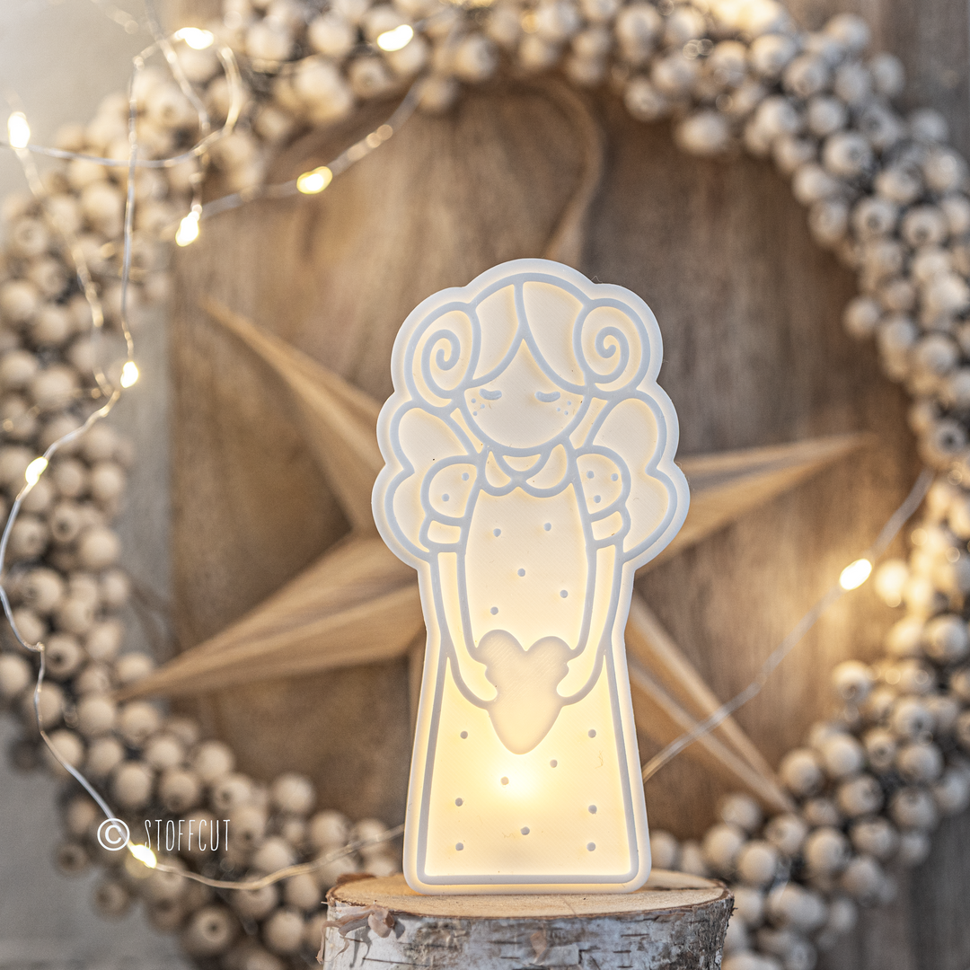 STL und 3MF Druckdatei 3D, Engellichtbox, Lichterengel, Engel, LED Engel, inkl. Mini-Gewerbelizenz