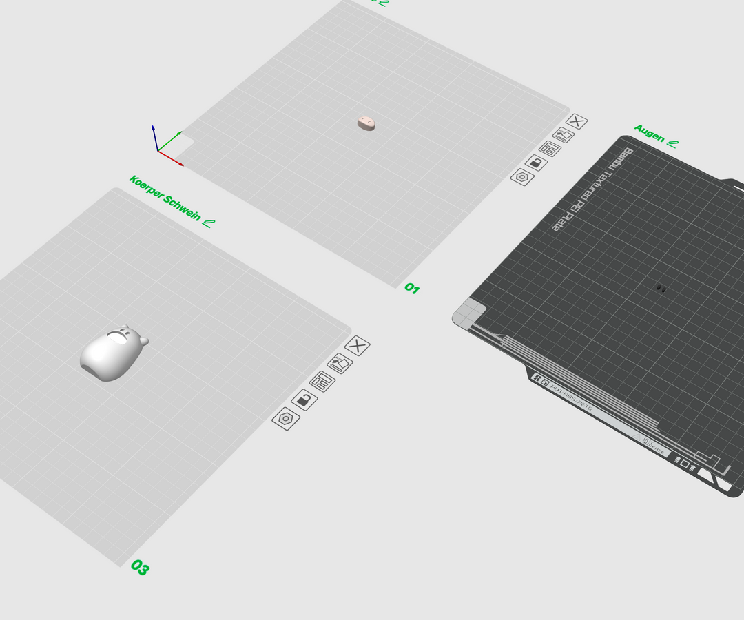 3D-Druckdatei Glücksschweinchen Magnet | STL &amp; 3MF