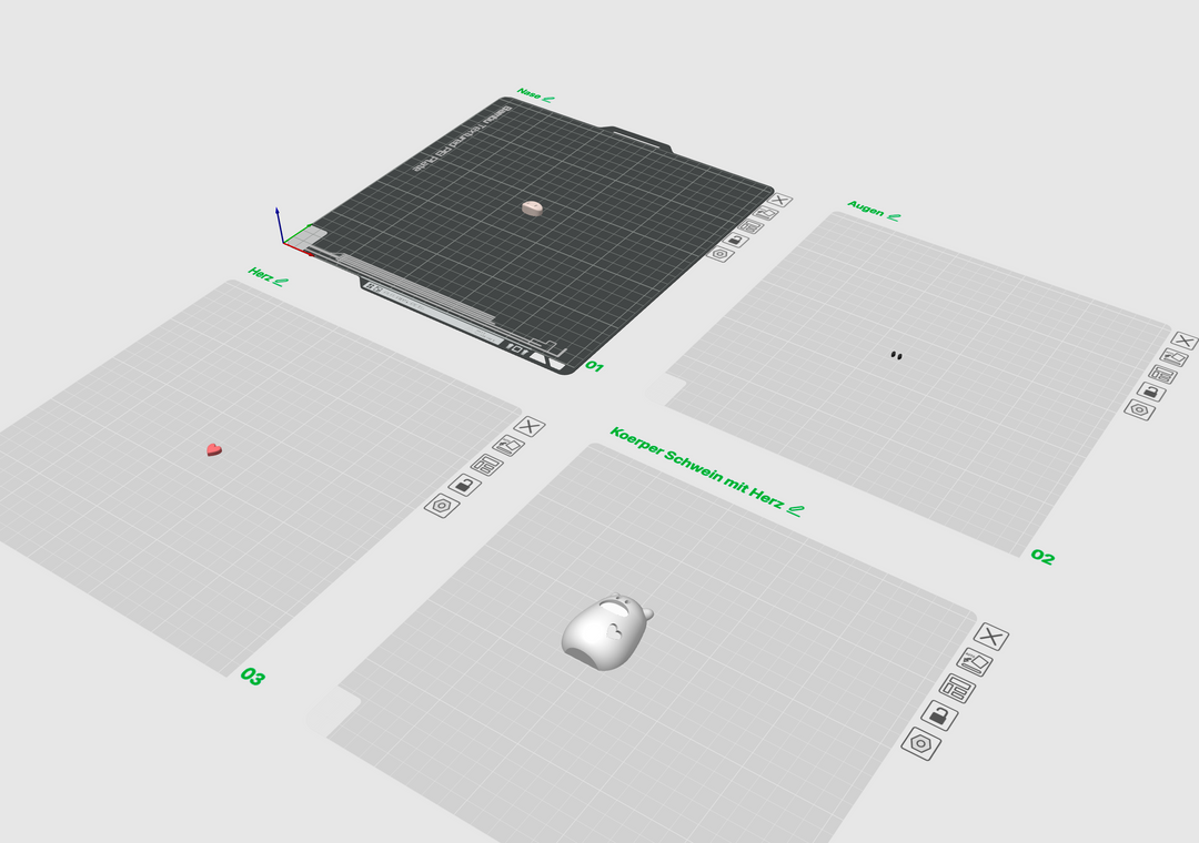 3D-Druckdatei Glücksschweinchen Magnet | STL &amp; 3MF