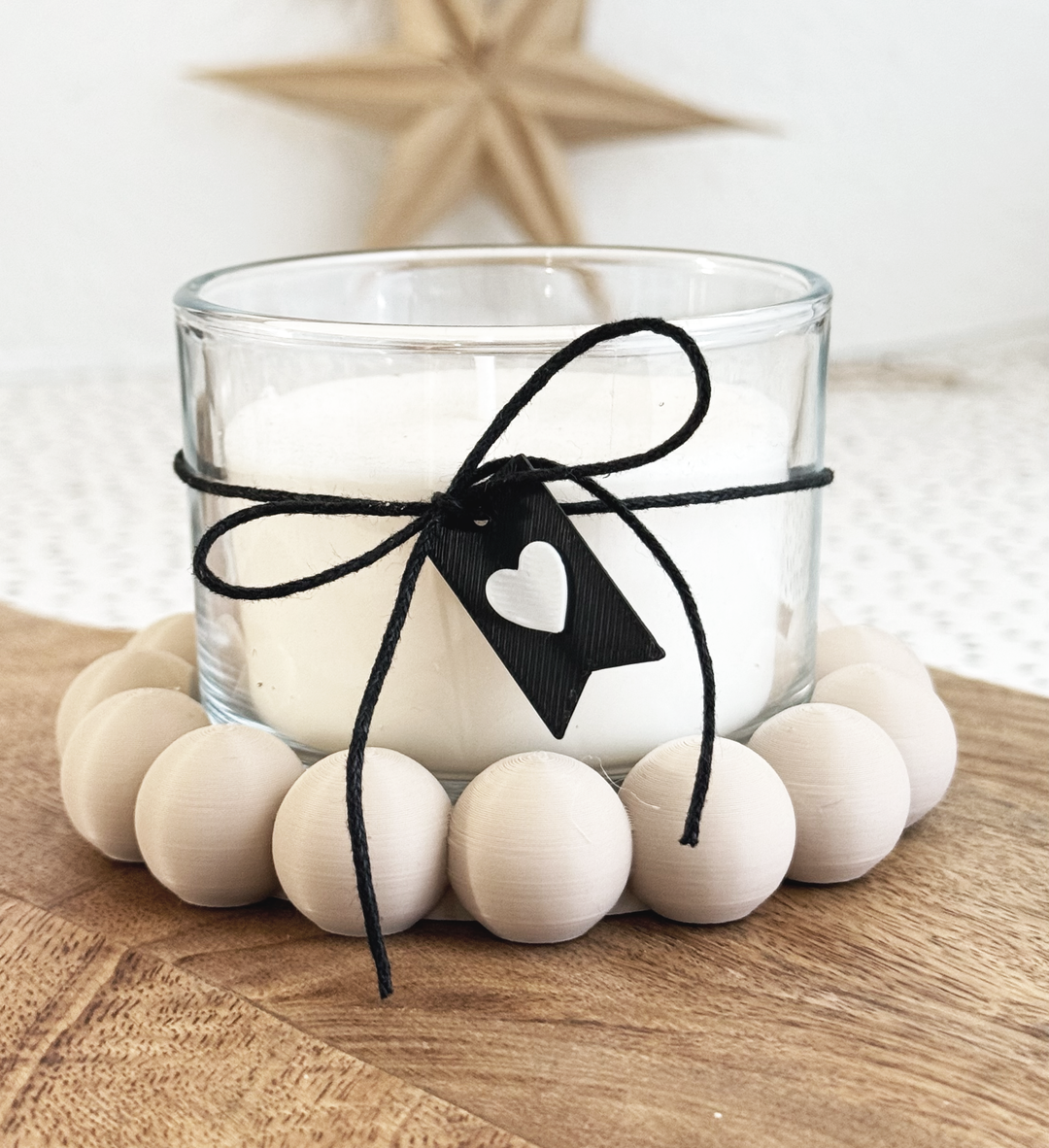 3D-Druckdatei Kerzenteller Bubbles – für IKEA Kerzengläser | STL &amp; 3MF