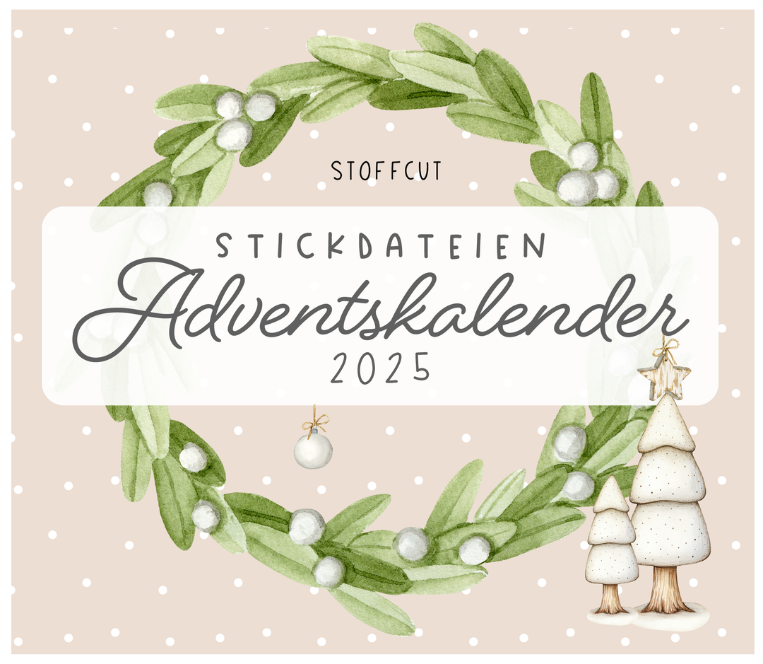 Vorbestellung Stickdateien Adventskalender 2025