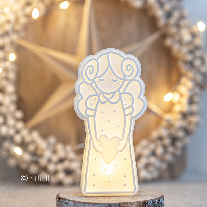 STL und 3MF Druckdatei 3D, Engellichtbox, Lichterengel, Engel, LED Engel, inkl. Mini-Gewerbelizenz